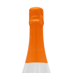 Oranje capsule van fles bedrukken voor cava, prosecco en champagne