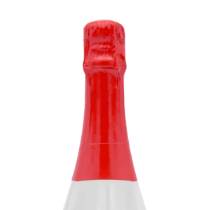 Rode capsule van fles bedrukken voor cava, prosecco en champagne