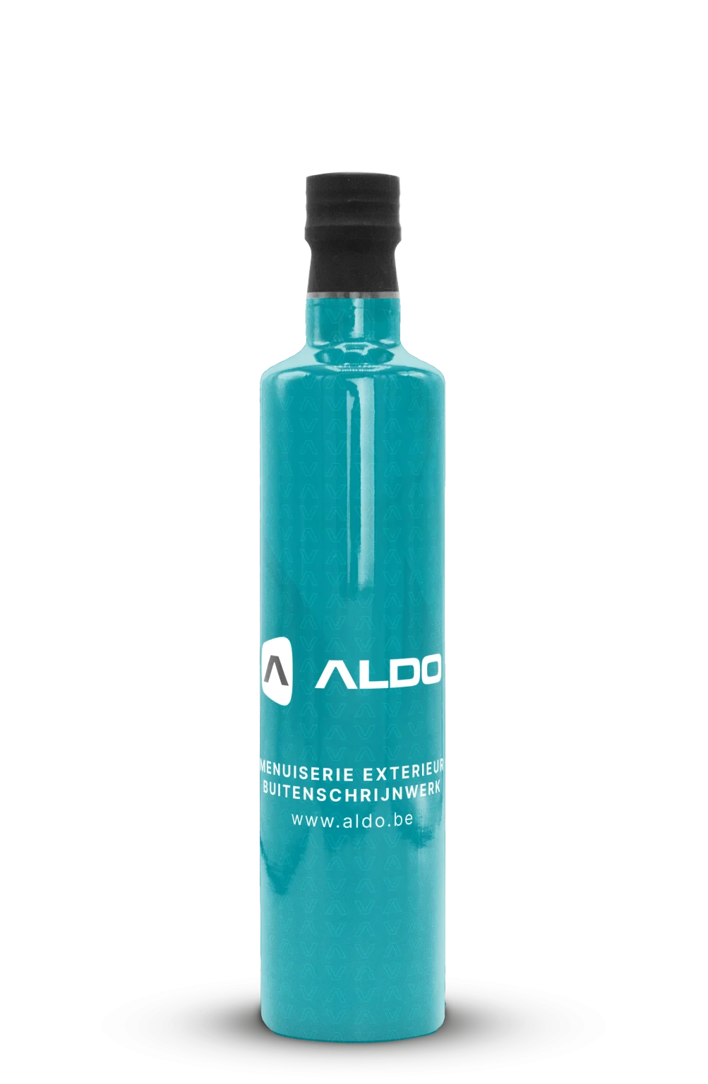 Bedrukte fles olijfolie van Aldo