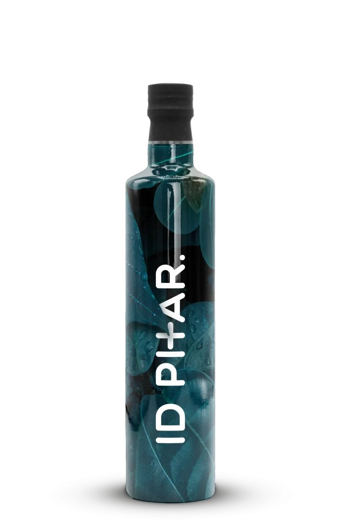 Bedrukte fles olijfolie van ID Phar