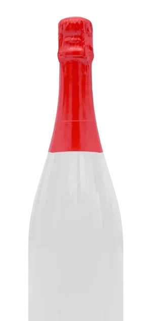 Rode capsule van fles bedrukken voor cava, prosecco en champagne